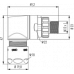 Коленчатый штепсельный разъём / корпус Муфта М 12    A712-7.S31.5000.00